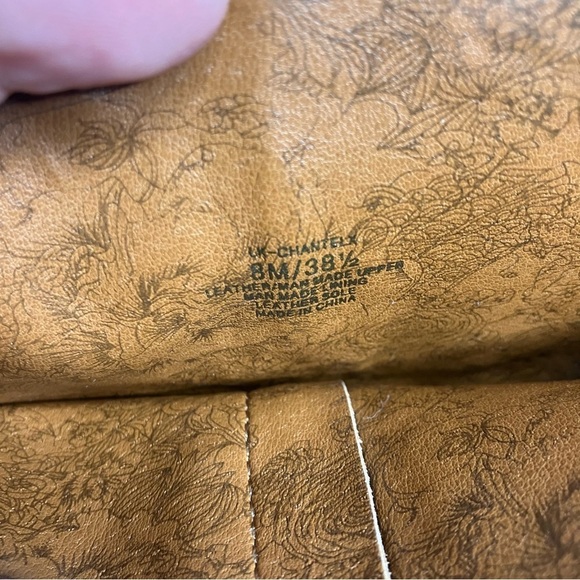 Lucky Brand Chantelx pink leather ankle cowgirl boots size 8 - Picture 8 of 11